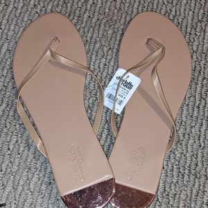 Charlotte Russe Beige Sandals. Size 8.